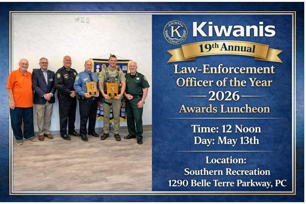 Kiwanis Law Enforcement Awards of the Year 2026